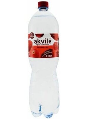 Dzeramais ūdens  AKVILE ar sarkano ogu aromātu, viegli gāz., 1,5l(DEP)